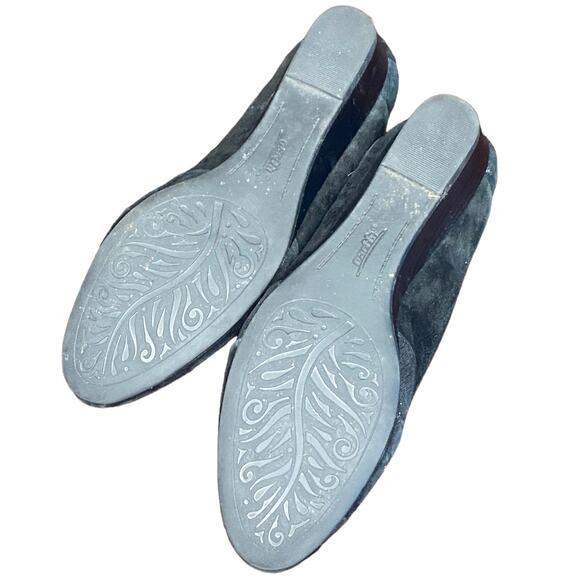 Women's Black Suede Wedge Shoes 9.5B - Picture 6 of 7